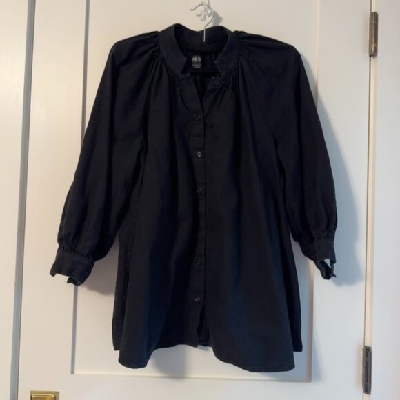 Esby Liza linen top in black - Picture 1 of 4